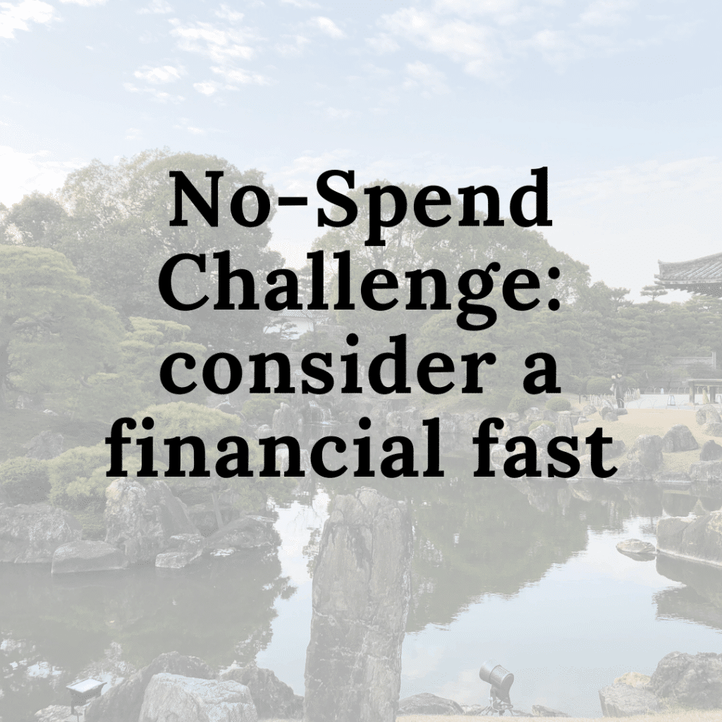 no spend challenge